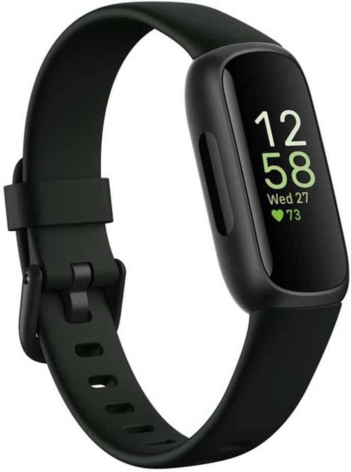 Fitbit Inspire 3 Fitness Tracker – Advanced Health Insights with Stress Management, Workout Intensity  Sleep Tracking, 24/7 Heart Rate, Includes Small and Large Classic Bands - Midnight Zen/Black