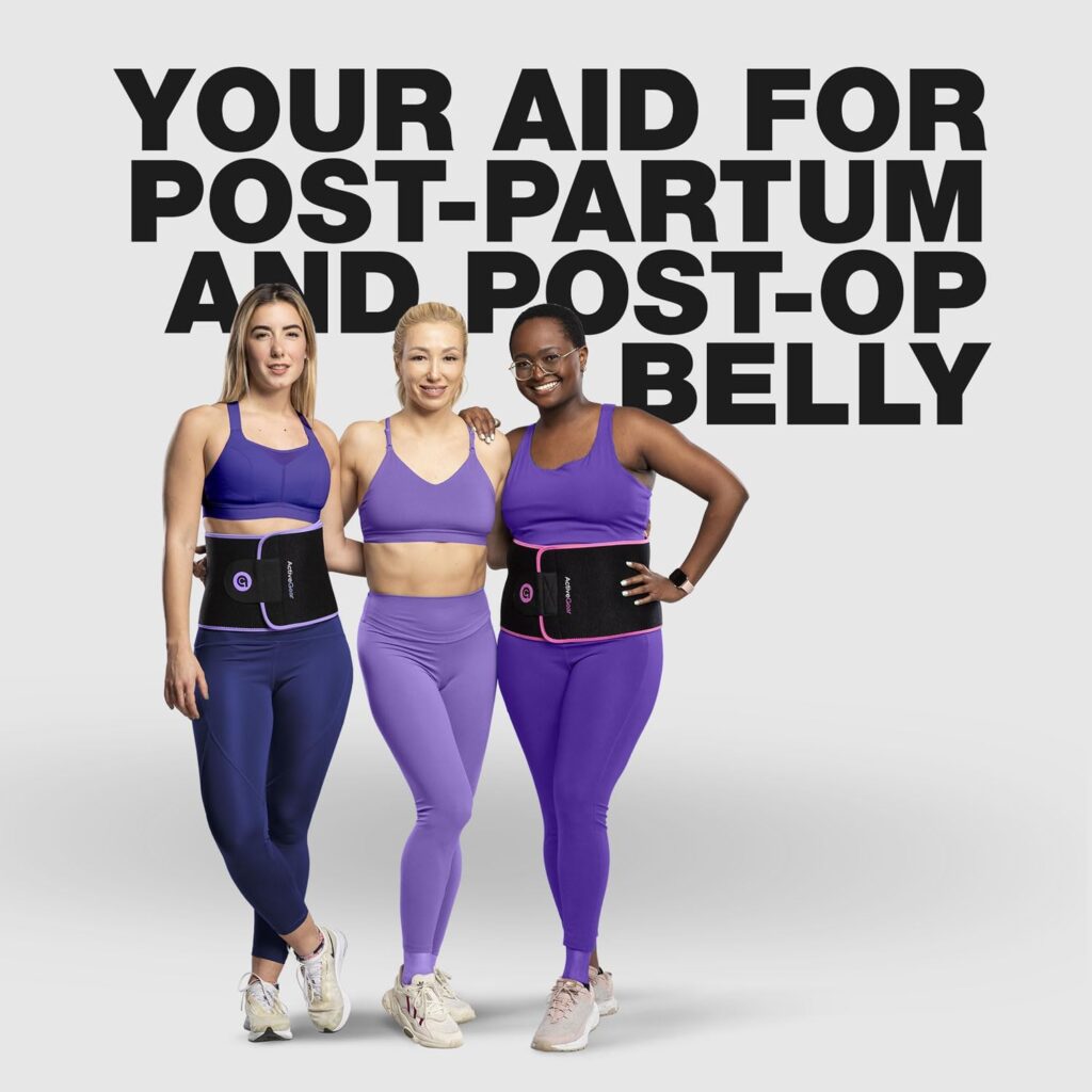 ActiveGear Premium Waist Trimmer Trainer Belt for Men and Women - Sweat-Enhancing Slimming Wrap for Stomach, Adjustable Fit