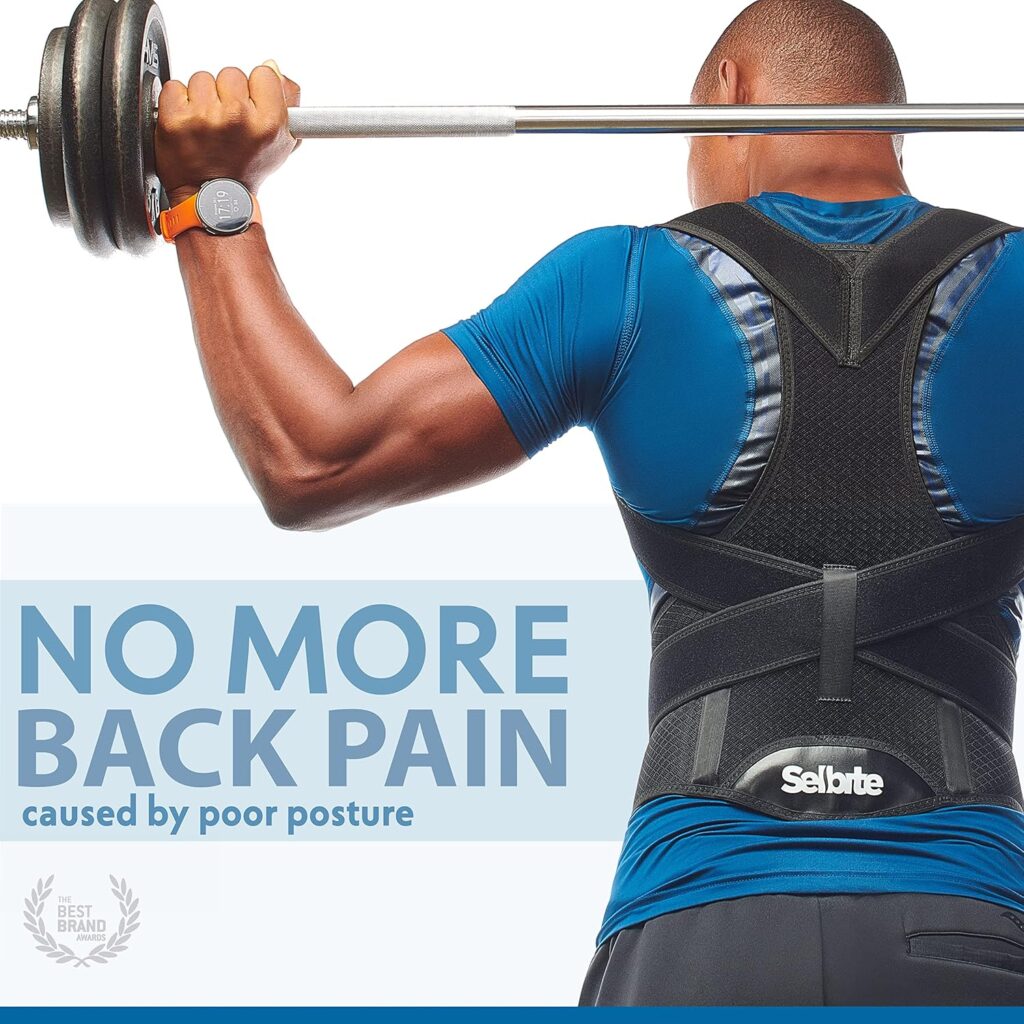 Back Brace Posture Corrector for Men and Women - Adjustable Posture Back Brace for Upper and Lower Back Pain Relief - Muscle Memory Support Straightener (Large)