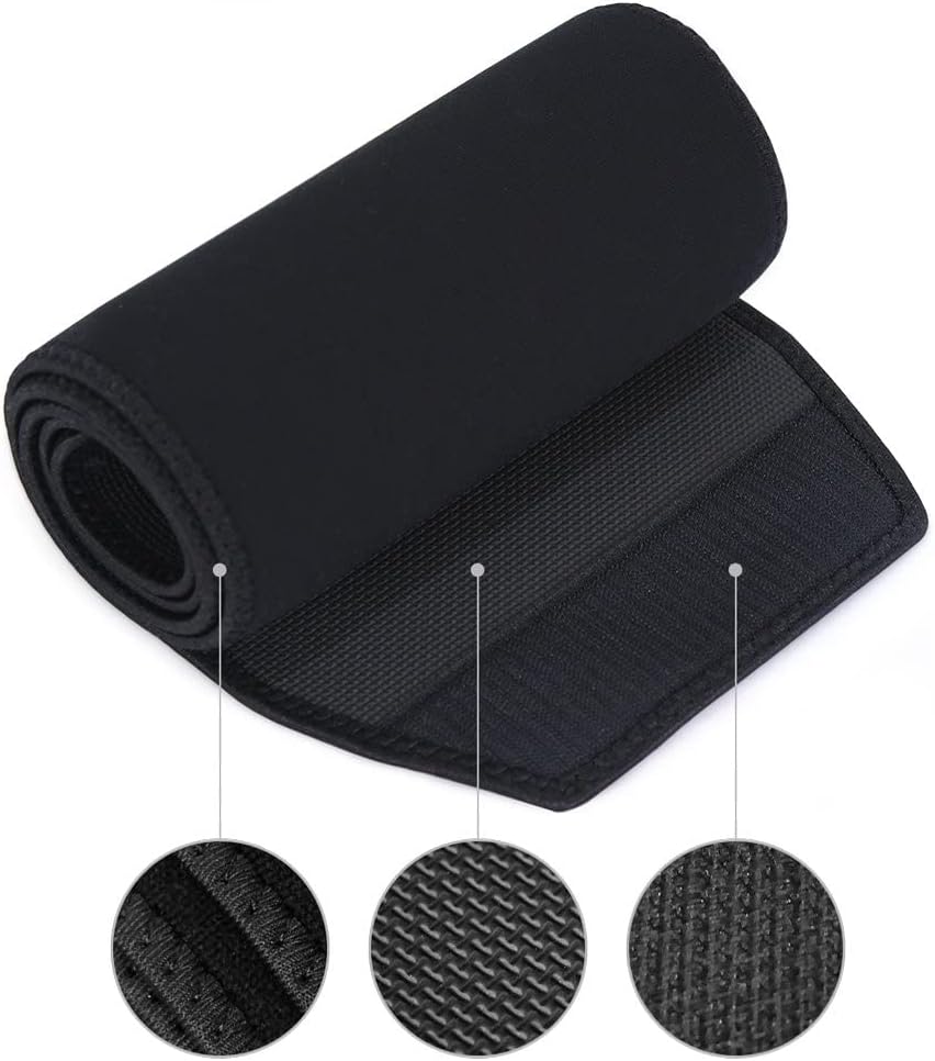 Bracoo Waist Trimmer Wrap,Sweat Sauna Slim Belly Belt for Men Women-Abdominal Waist Trainer,Increased Core Stability, SE22