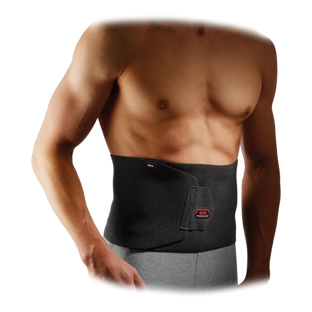 McDavid Sweat Band Waist Trimmer Belt for Men, Back Support, Improves Posture During Workouts, Waist Trainer For Men