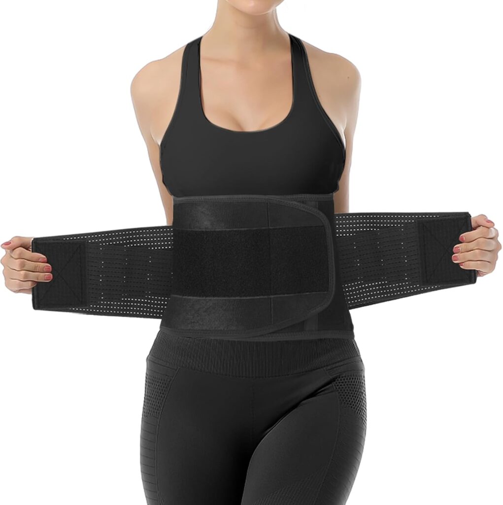 Waist Trainer Belt for Women Men Weight Loss Trimmer Belt Back Support Sport Sweat Workout