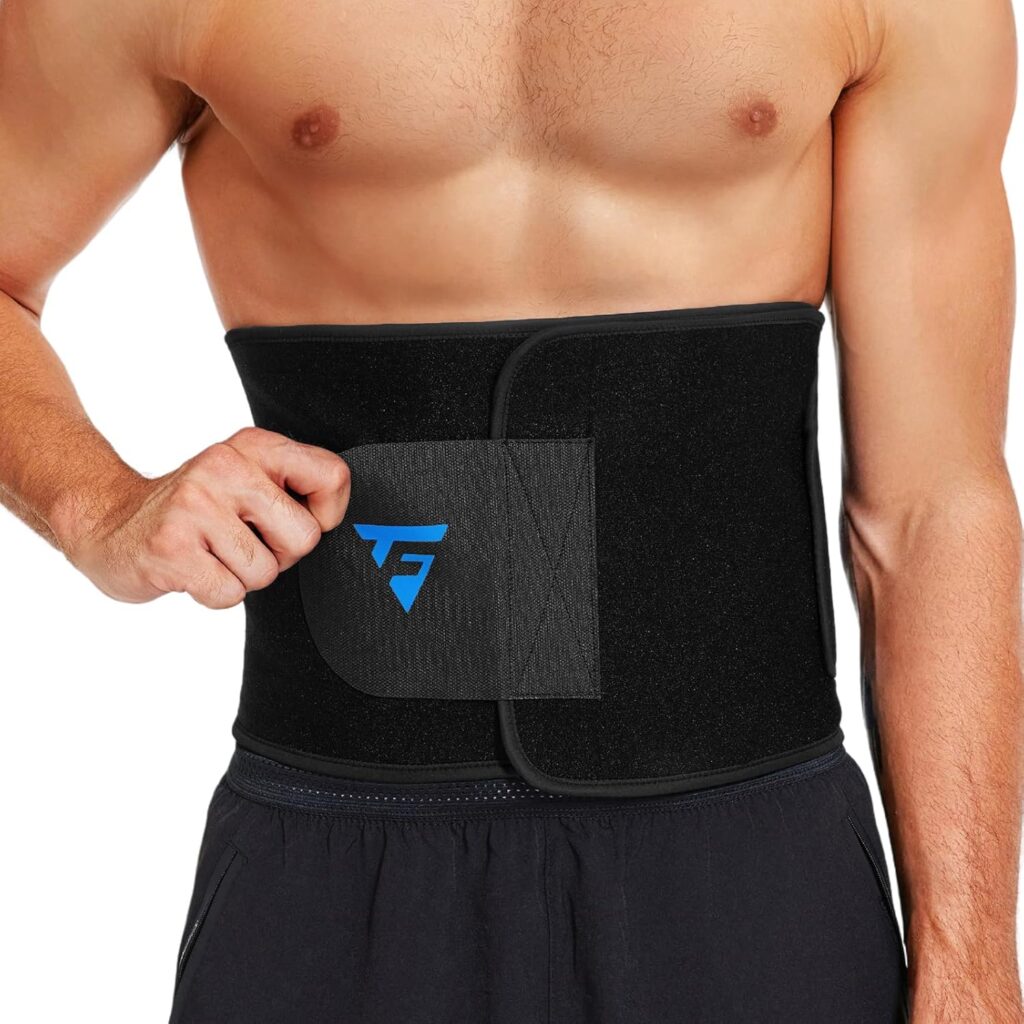 Waist Trimmer Belt for Men Women Waist Trainer Sweat Band for Stomach Weight Loss Workouts